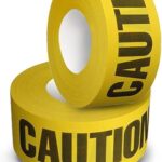 Caution Tapes Yellow Black