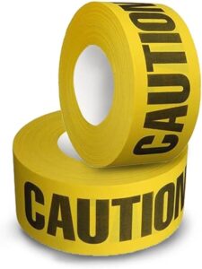 Caution Tapes Yellow Black