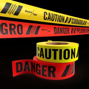 Caution tapes Red and Black