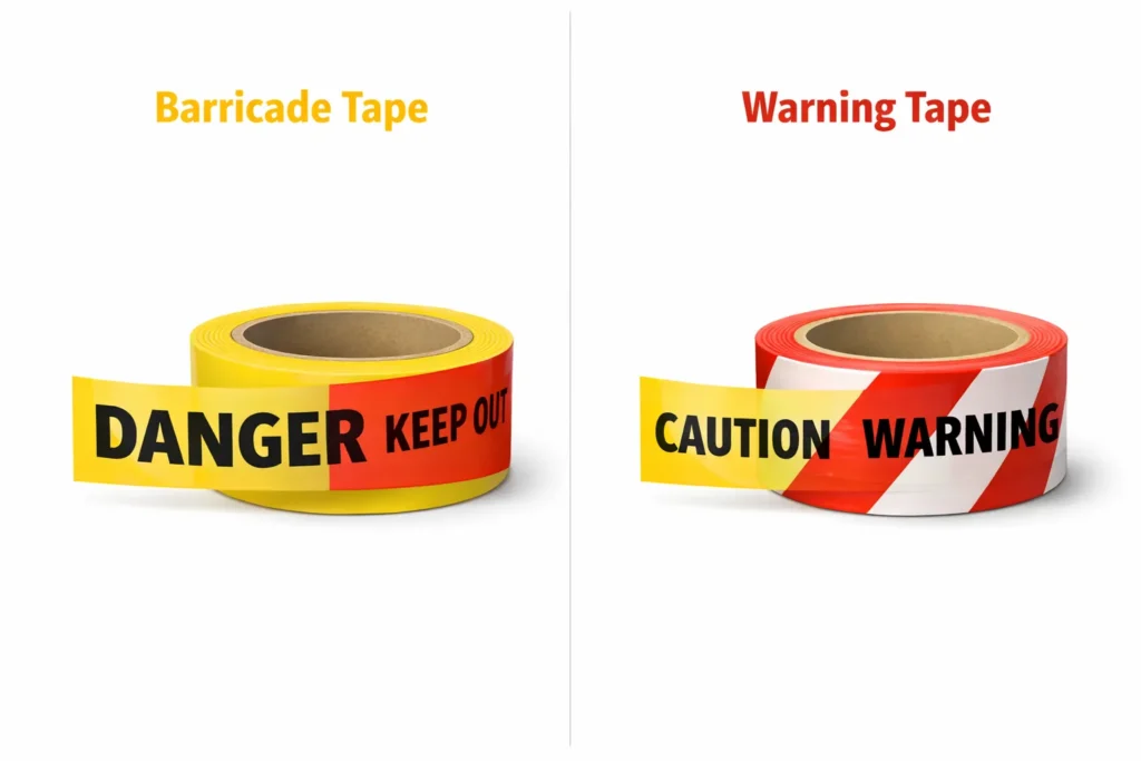 Barricade Tape vs Warning Tape – Key Differences